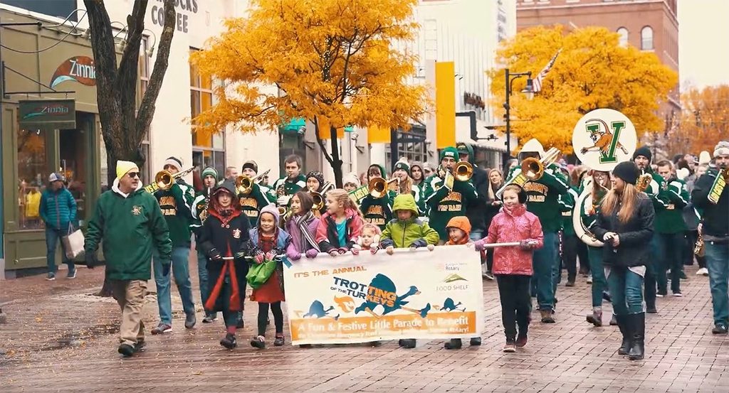 Photograph of Feeding Champlain Valley's Turkey Trot fundraiser to provide Thanksgiving meals in Vermont.